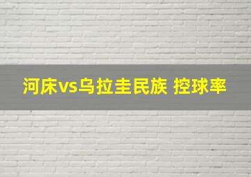 河床vs乌拉圭民族 控球率